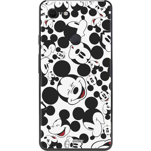Disney Mickey Mouse Face Pattern Google Pixel 3 XL Skin